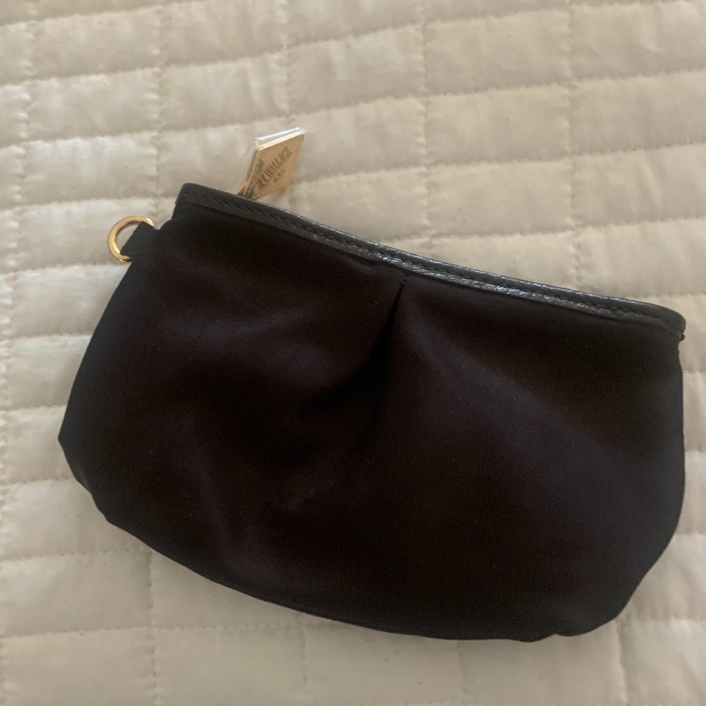 MZ WALLACE New York Black Leather Trim Pouch